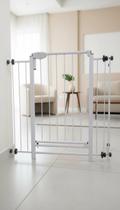 Portão Grade Segurança Pet e Bebê 65cm a 69cm Branco Portão Grade Segurança Pet e Bebê 65cm a 69cm Branco