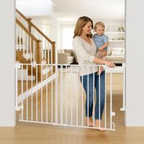Portão para Bebê Cumbor Ajustável 89-140 cm Auto Fechamento Branco Portão para Bebê Cumbor Ajustável 89-140 cm Auto Fechamento Branco