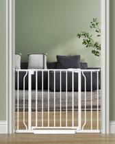 Portão para Bebês Cideny Ajustável 74-102 cm com Fechamento Automático Branco Portão para Bebês Cideny Ajustável 74-102 cm com Fechamento Automático Branco