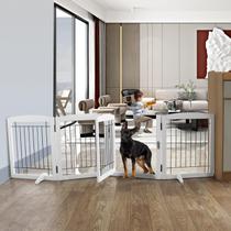 Portão para Cachorro Independente ZJSF com Porta - Branco