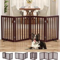 Portão para Cães Autônomo Homykic em Bambu 60 x 190 cm Extra Largo Portão para Cães Autônomo Homykic em Bambu 60 x 190 cm Extra Largo