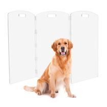 Portão para Cães Feoyoho 81 cm em Acrílico Transparente Dobrável com 3 Painéis Portão para Cães Feoyoho 81 cm em Acrílico Transparente Dobrável com 3 Painéis