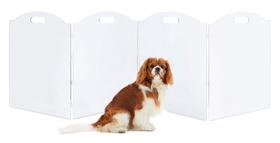 Portão para Pet Feoyoho - Acrílico Transparente Autoportante com 4 Painéis Portão para Pet Feoyoho - Acrílico Transparente Autoportante com 4 Painéis