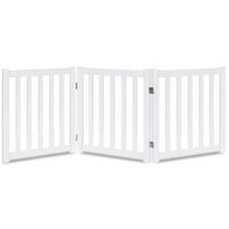 Portão para Pet LZRS - Madeira Maciça, 24cm, 3 Painéis