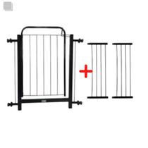 Portão Pet Cães Cachorro Grade Segurança Bebês 78 A 122cm