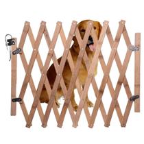 Portao Pet Cao Cachorro Bebe Criança Bambu Retratil Sanfonado Cercado Proteçao Segurança Resistente Grade