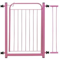 Portão Pet Dog Aramado Rosa 70cm c/ prolongador 10cm Leiromar Portão Pet Dog Aramado Rosa 70cm c/ prolongador 10cm Leiromar