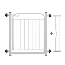 Portão Pet Grade Aramado de Proteção Para Cães Portão para Bebes Segurança Para Crianças Com Extensor de 10cm Cor:Branco