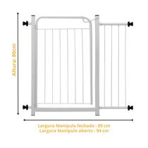 Portão Pet Grade Para Cães Crianças Proteção para Bebês Acompanha Extensor de 20cm Envio Imediato