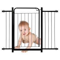 Portão Pet Grade Proteção Bebes Cachorro Para Portas Paredes Escadas Com Extensores 1 de 10cm e 1 de 20cm Itagold