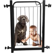 Portão Pet Grade Proteção Cachorro 60 A 74 Cm Criança Bebe - O Plano Pet