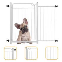 Portão Pet Proteção Bebê Criança Cão Ext 30cm Small Branco