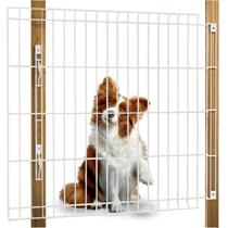 Portão Pet Proteção Segurança Cachorro Criança 80x70 Retráti