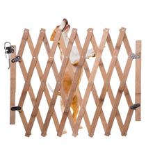 Portao Retratil de Bambu Pet Cachorro Cao Bebe Criança Cercado Grade Sanfonada Treliça Proteçao Multiuso Segurança Resistente