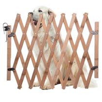 Portao Retratil de Bambu Pet Cachorro Cao Bebe Criança Treliça Grade Sanfonada Cercado Resistente Proteçao Segurança