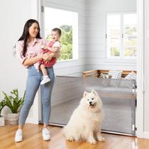 Portão Retrátil de Segurança para Bebês Perma Child Safety - 84cm x 180cm