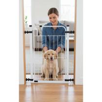 Portão Segurança Branco Ajustável 69-94cm C/ Trava Pressão Portão Segurança Branco Ajustável 69-94cm C/ Trava Pressão