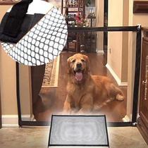 Portão Tela Grade De Porta Varanda Apartamento Cachorros Pequeno Medio Pet Cães 1,20 Largura X 0,70 Altura - Online