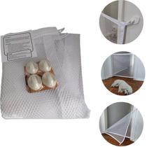 Portão Tela Proteção Protect Pet 150x70cm Cães Pequeno Porte