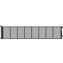 Portão temporário Colbabe, retrátil, 200" de largura, 105 cm de altura, preto