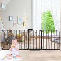 Portão temporário COSEND Extra Wide Baby Gate 219-267 cm preto Portão temporário COSEND Extra Wide Baby Gate 219-267 cm preto