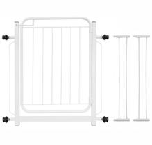 Portãozinho Para Proteção de Cães Bebês E Escada Tamanho 78 a 102cm Com Extensor Branco