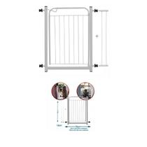 Portãozinho Pet Com Extensor Para Cães e Gatos - 70 cm x 86 cm - Branco