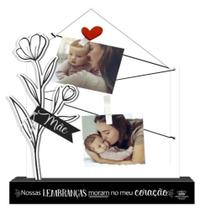 Portaretrato de Mesa com Aplique mãe nossas. . . Memória 21x20x4, 5