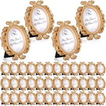 Portarretratos Mini Ovalados Barrocos Vintage Vicenpal Dorados 40P