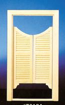 Portas giratórias duplas em miniatura Dollhouse em madeira em escala 1:12 Portas giratórias duplas em miniatura Dollhouse em madeira em escala 1:12