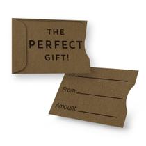 Portatarjetas de Regalo Kraft Marrón 100 Unidades SWIPE IT