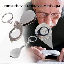 Portátil 15X Dobrável Chaveiro Lupa Chaveiro Lupa Ferramentas de Bolso Portátil 15X Dobrável Chaveiro Lupa Chaveiro Lupa Ferramentas de Bolso
