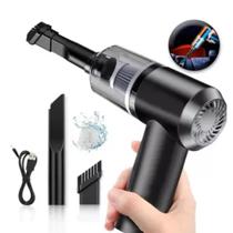 Portátil Aspirador De Pó Vertical Bivolt Usb Recarregável 2 em 1
