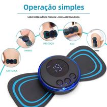 Portátil Mini Inteligente Pescoço Massageador Gel Almofada Adesivo Fino Pescoço E Costas Estimulador