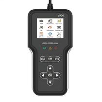 Portátil Portátil Obd Ii Eobd V900 Multifuncional Ferramenta De Scanner De Leitor De Código De