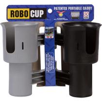 Portavasos ROBOCUP Negro y Gris para Cañas de Pescar, Bote y Más