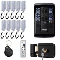 Porteiro Coletivo Collective Interfone Eletronico 10 Pontos Com Fechadura BotoeiraIntelbras