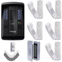Porteiro Coletivo Intelbras Collective 5i Para Condomínio + Eletroímã: Segurança Total!