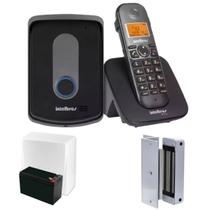 Porteiro Eletrônico Campainha Interfone Eletrônico Bivolt Sem Fio Intelbras Tis 5010 e Fechadura Eletroima