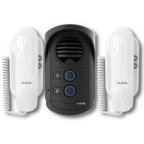 Porteiro Eletrônico Coletivo AGL S300 Slim 2 Pontos com 2 Monofones S100 Tecnologia e Praticidade para Condomínios