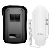 Porteiro Eletrônico Interfone Agl P10s Branco Bivolt