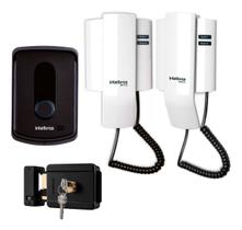 Porteiro Interfone INTELBRÁS IPR 8010 com 1 Extensão e Fechadura Fx 500