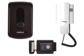 Porteiro Interfone Residencial Intelbras Campainha com Fio e Fechadura Fx 500