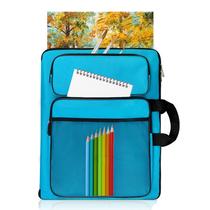 Portfólio de Arte TreochtFun para Crianças com Bolsa Azul Portfólio de Arte TreochtFun para Crianças com Bolsa Azul
