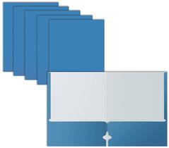Portfólio Folders Better Office Products, pacote com 50 unidades Lt. Blue Portfólio Folders Better Office Products, pacote com 50 unidades Lt. Blue