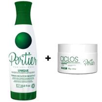 Portier Máscara Unique 1000ml + Portier Bx Unique 100g Portier Máscara Unique 1000ml + Portier Bx Unique 100g