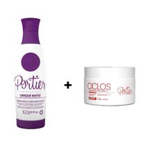 Portier Redutor De Volume Unique Matiz 1000ml + Portier Ciclos Mask Btx 100g