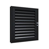 Portinhola de Aço 60 x 60 x 4,5 cm Preto Esquerda Riobras Pronta Portinhola de Aço 60 x 60 x 4,5 cm Preto Esquerda Riobras Pronta