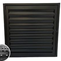 Portinhola Porta Alçapão Abrigo Ventilado 60x60 De Aço Laminado Preto Resistente Para Telhado Laje Água Luz Sótão Portinhola Porta Alçapão Abrigo Ventilado 60x60 De Aço Laminado Preto Resistente Para Telhado Laje Água Luz Sótão