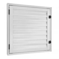 portinhola veneziana Alumínio Branco Direita 60x80x5cm Ecosul